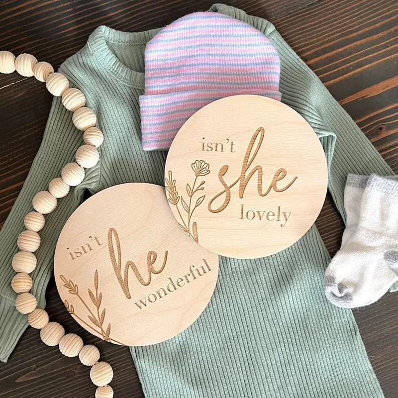 Non È Bella Non È Meraviglioso Segno Di Legno È Un Ragazzo È Una Ragazza Gender Reveal Annuncio Di Nascita Gravidanza Photo Prop