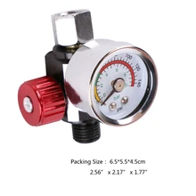

High Flow Spray Gun Air Pressure Regulator with Gauge 0 to 140 PSI Air Flow Control Adjusting Valve Air Tools Durable
