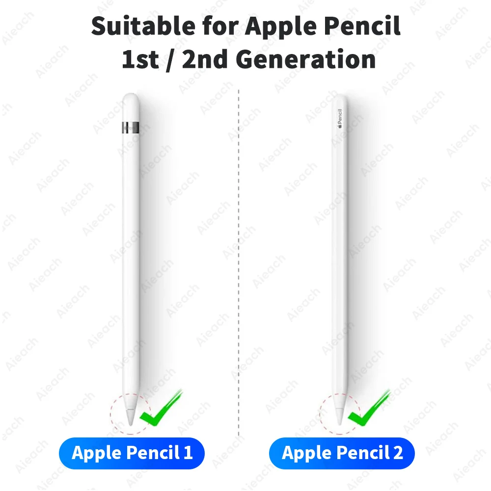 Punta de doble capa para Apple Pencil, punta para Apple Pencil, 1ª y 2ª generación, 2B, HB, 2,0, 3,0, accesorios para iPad