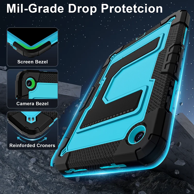 Shockproof Hybrid Stand Tablet Cover - Protective Case