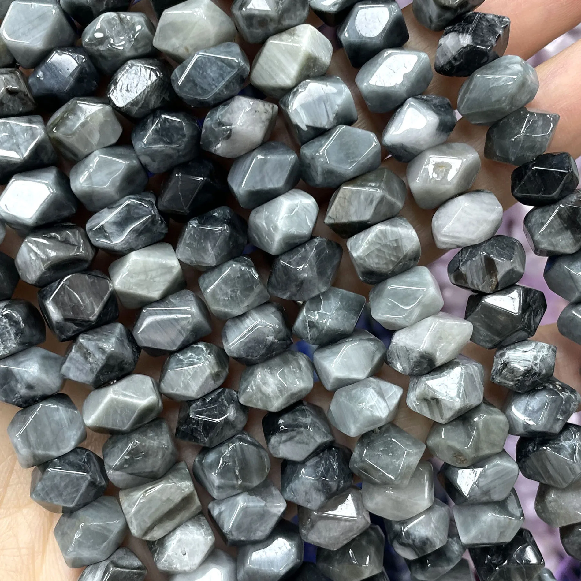 6X11MM Naturstein Unregelmäßige Bunte Kristallquarz-Abstandshalterperlen für Schmuckherstellung DIY Armband Halskette Zubehör – Detail 16