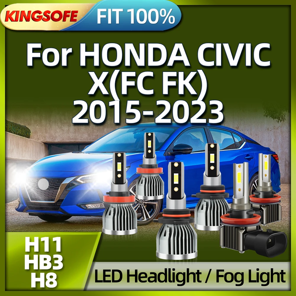

Roadsun 30000LM H11 LED Car Headlight HB3 Fog Light H8 For HONDA CIVIC X FC FK 2015 2016 2017 2018 2019 2020 2021 2022 2023