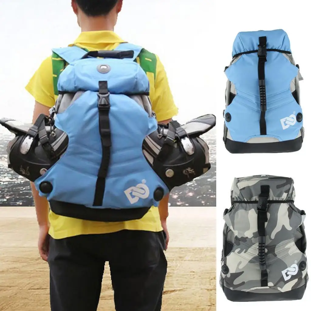 Professional Roller Skates Backpack Fashion Unisex Outdoor Bags Nylon Durable Multi-pocket Sports Bags Outdoor Sports Backpack 2