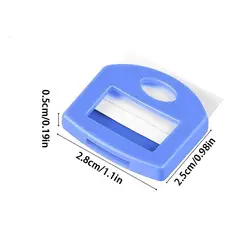 Colorful Silicone Key Tag Covers - 10 Pack for Quick Key Identification (20pcs)