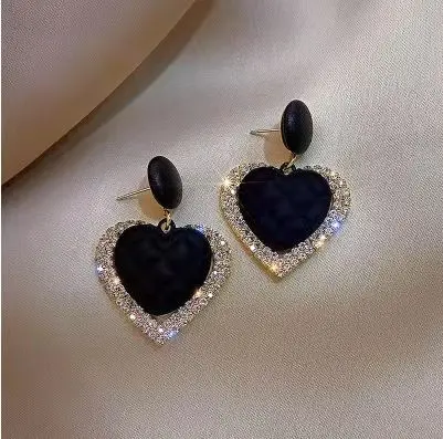 Advanced Gentle Diamond Fringe Star Moon Crystal Earrings For Women Korean Fashion Earring Daily Birthday Party Jewelry Gift