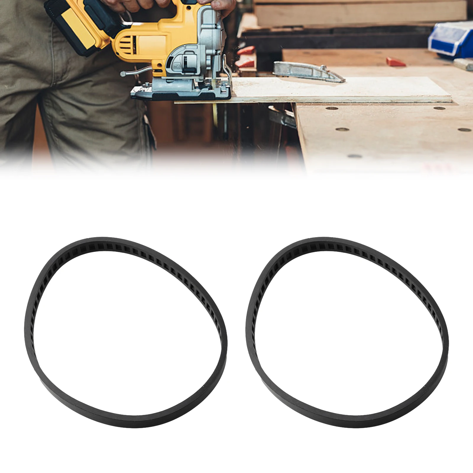 

Band Saw Tires Replacement 2pcs Model 650721 00 for DWM120 A02807 For DCS374 DW328K Smooth and Efficient Cutting