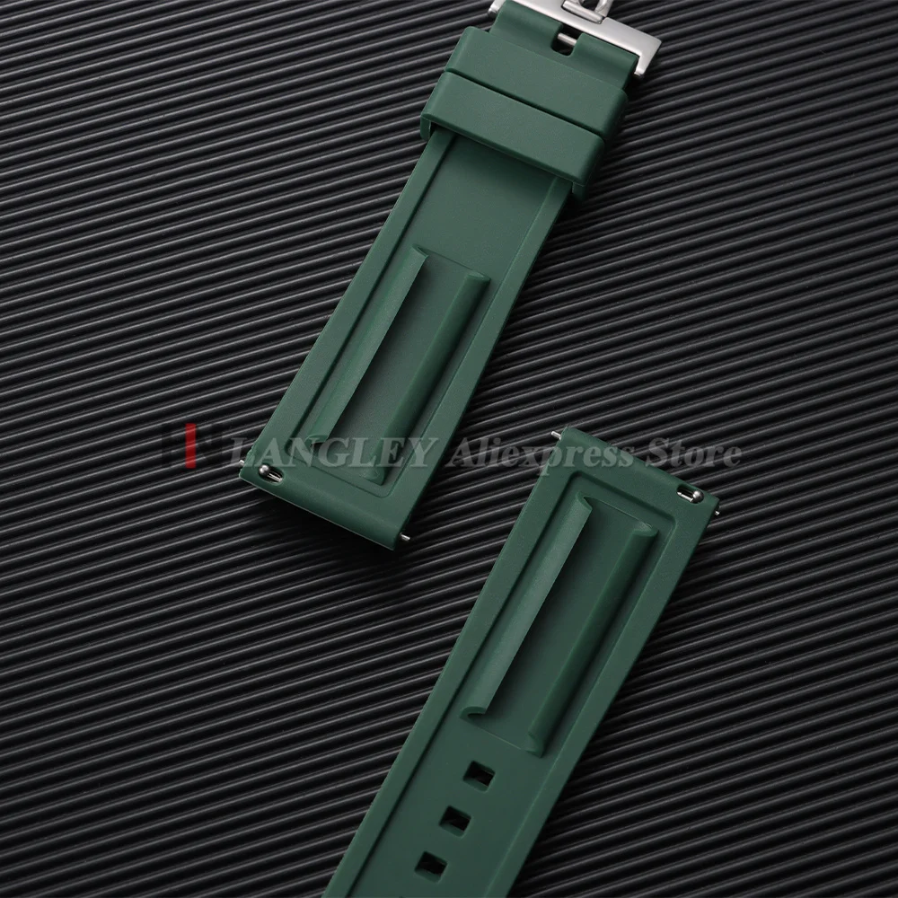 Premium Quick Release Rubber Watch Strap - Silicone Replacement Bracelet in Various Sizes