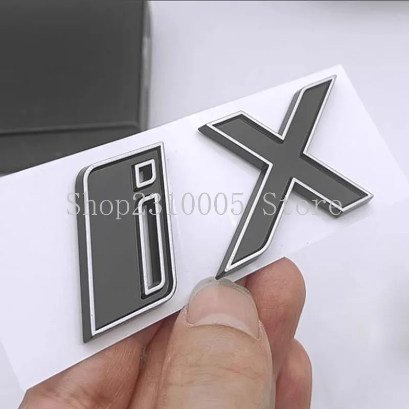 

Dual Colors Black Silver New ABS Car Emblem for IX M60 Car Trunk Badge Logo Sticker
