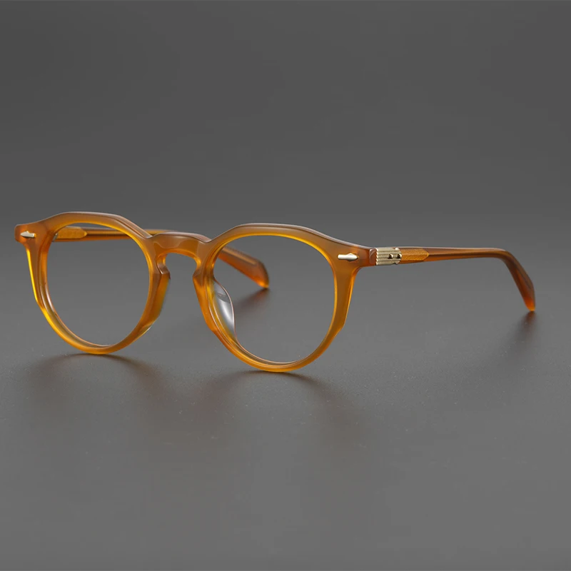

Retro Acetate Glasses Frame Men Quality Handmade Round Optical Eyewear Myopia Reading Women Prescription Vintage Eyeglasses