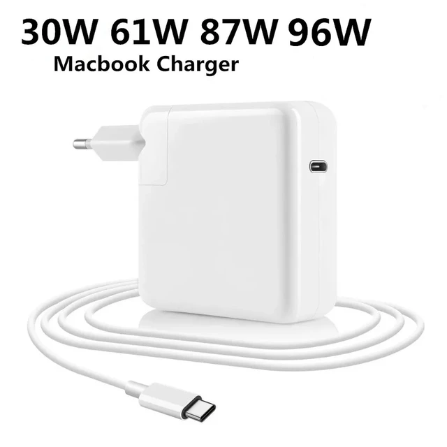 30W 61W 87W 96W 140W USB-C Notebook Laptops Power Adapter Type-C Fast  Charger For MacBook 12 inch 13 inch 2016 - 2020 Touch Bar - AliExpress