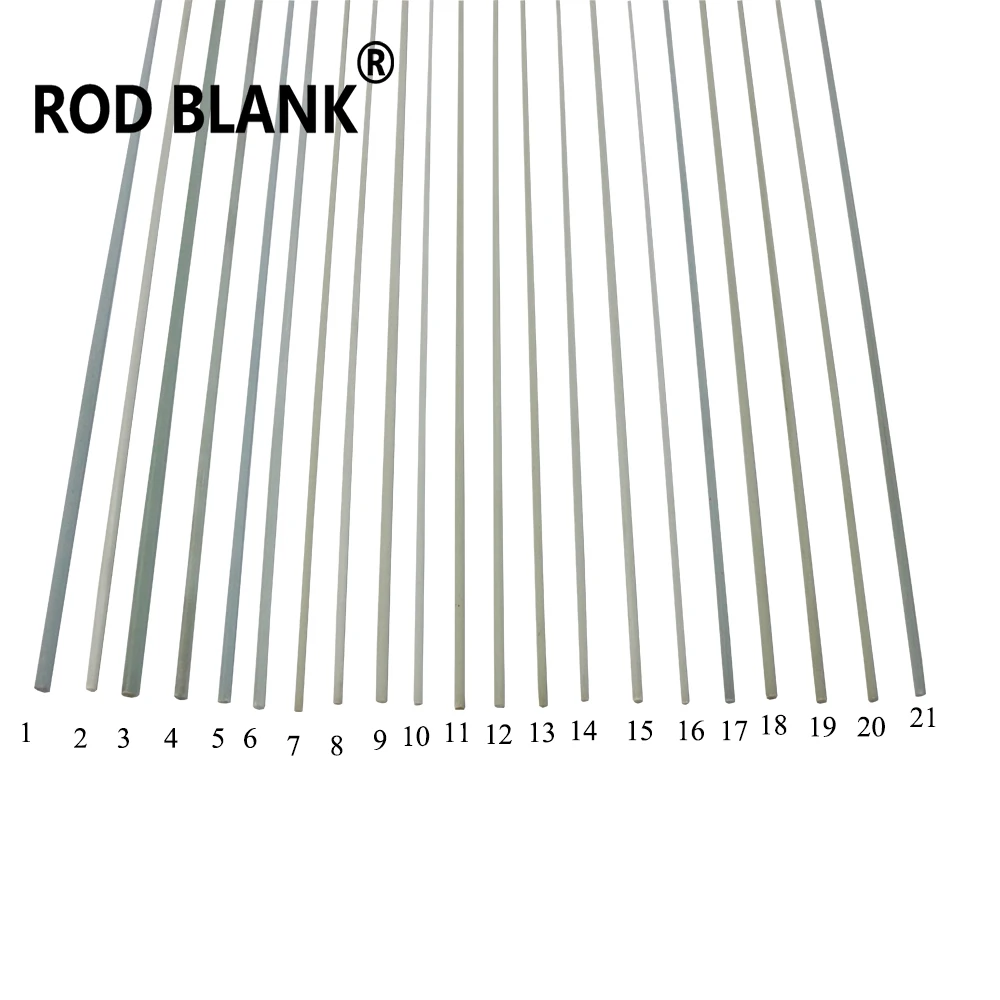 Fishing Rod 5Pcs Solid Fiberglass Rod Blank 45-56cm Tip Section Ics Building Repair Component