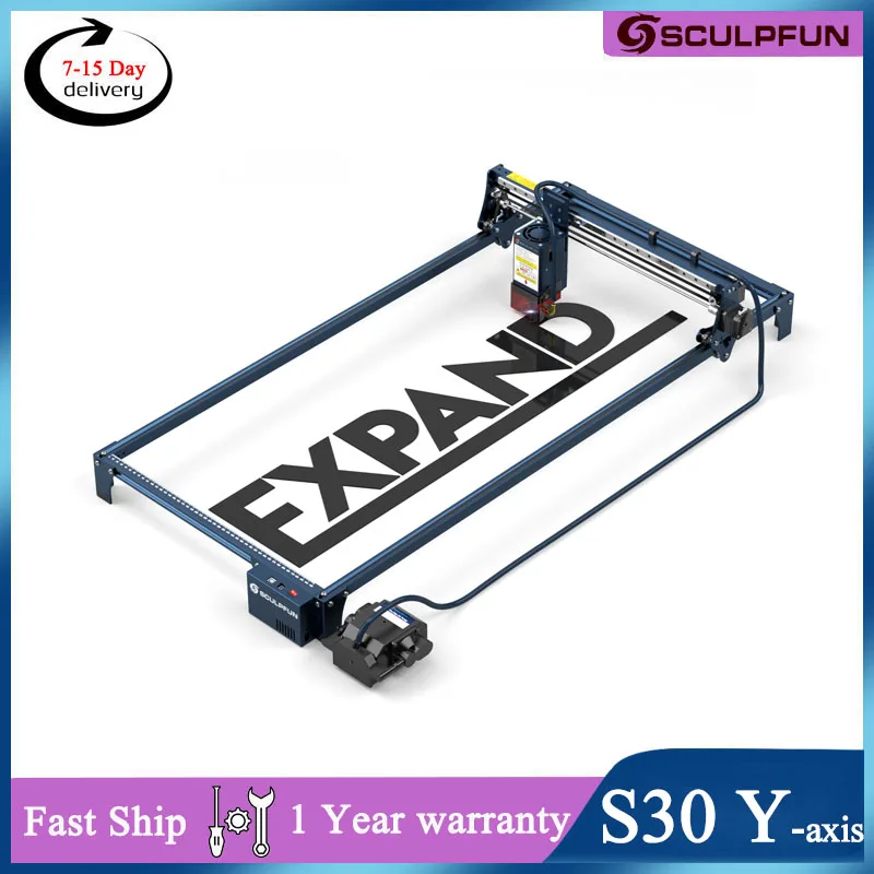 Sculpfun S30 Engraving Area Expansion Kit for S10/S30 Series Engraving Machine Y-axis Extension Kit 940x410mm Engraving Area