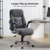 Big and Tall Office Chair 400lbs High Back Executive Computer Desk Chair with Flip Up Armrest, Breathable Fabric Adjustable Heig 4