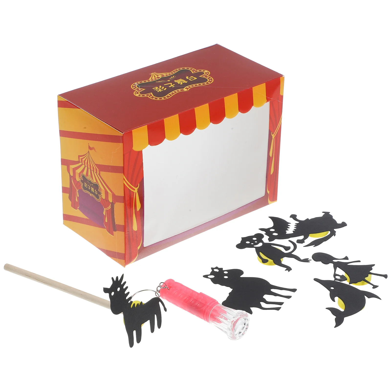 

Children's Theater Puppet Show Theater For Kids Educational DIY Practical Shadow Puppetry Plastic Hand Child