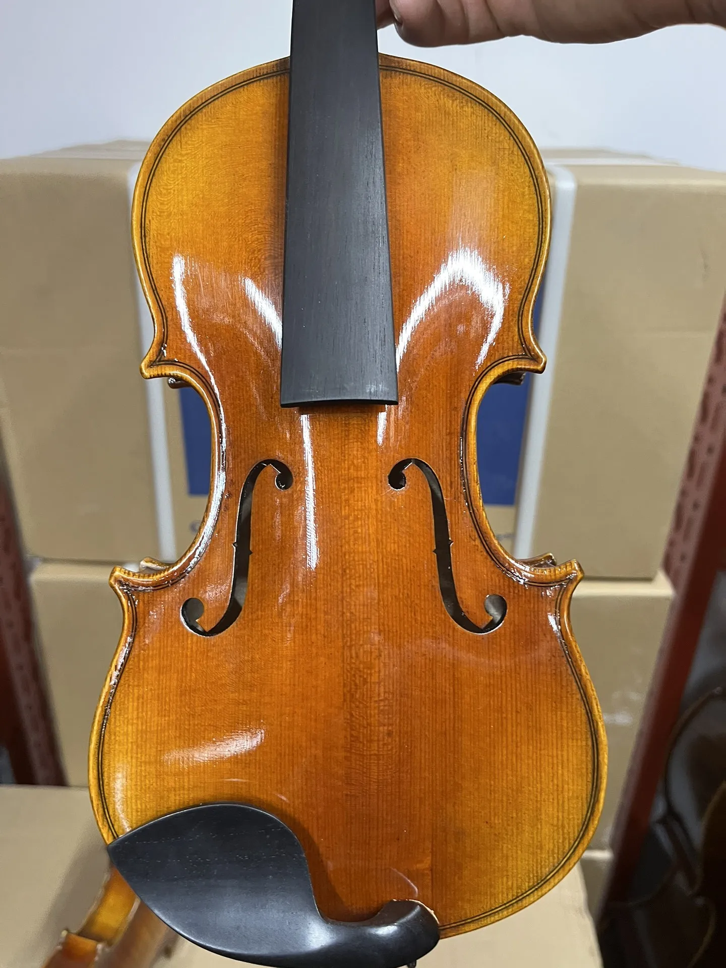 children Stradivari handmade violin 1/2 1/4 1/8 1/10 Spruce panel, maple back panel Violino set Musical Instrument with Hard box
