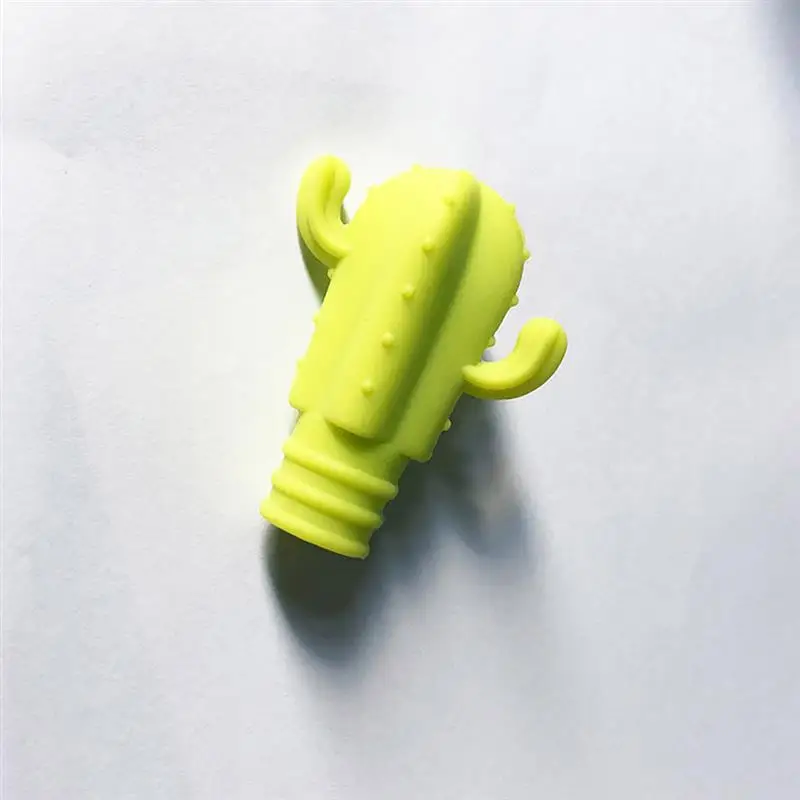 Silicone Cactus Party Wine Glass Identification Cup Label Mark Small Sign Wine Companion Cup Bottle Stopper 7 Pieces wine glass accessories