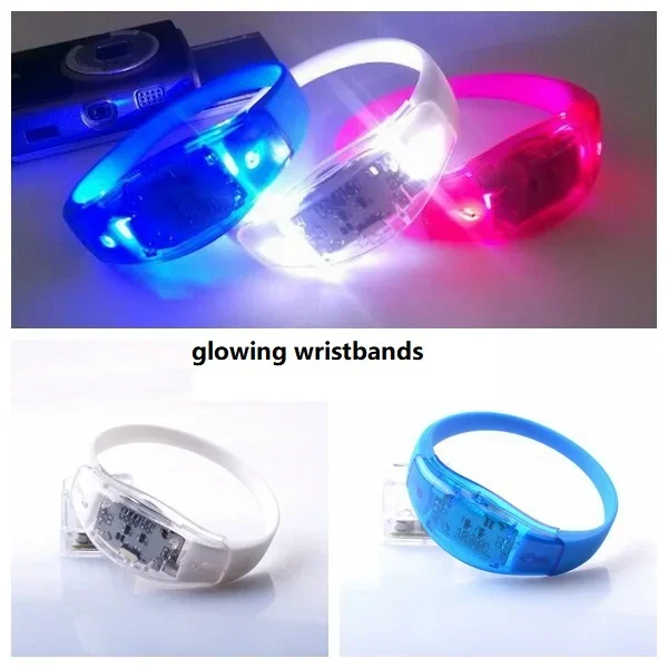 Lot De 36 Bracelets à LED à Activation Sonore Jaune Avec Contrôle Vocal Lumineux Pour Adultes Et Enfants - Pour Fête D'hommes Et Femmes - Accessoires De Rave Musicale - Bracelets à