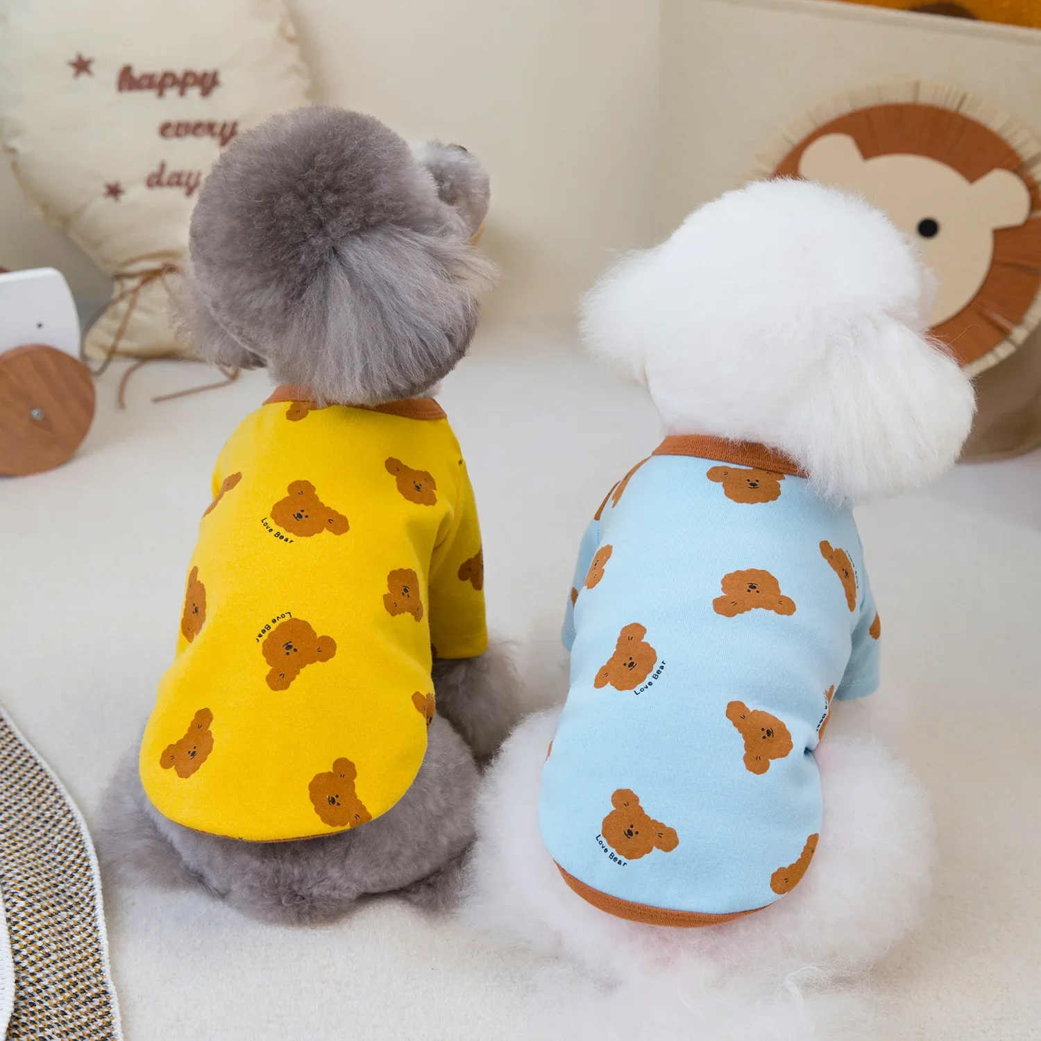 Pet Dog Autumn/Winter Bear Base Coat Autumn/Winter Small Dog Home Clothing Dogs Hoodie Autumn Hoodie Base Puppy Clothes Pet Clothes