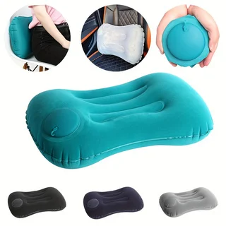 Inflatable Foldable Travel Neck Pillow - Lightweight and Portable for Home, Office, and Outdoor Comfort