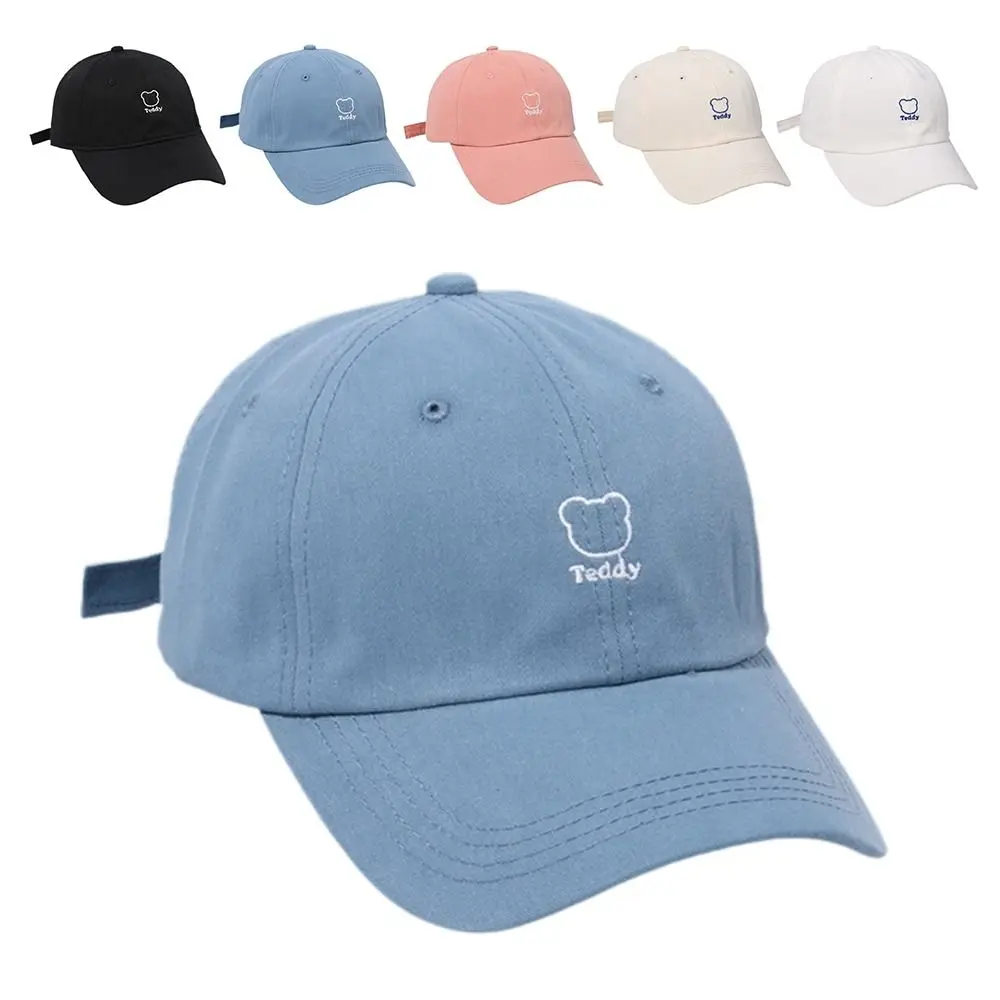 

Солнцезащитная бейсболка, модная бейсболка с вышивкой медведя, дышащая женская Бейсболка унисекс