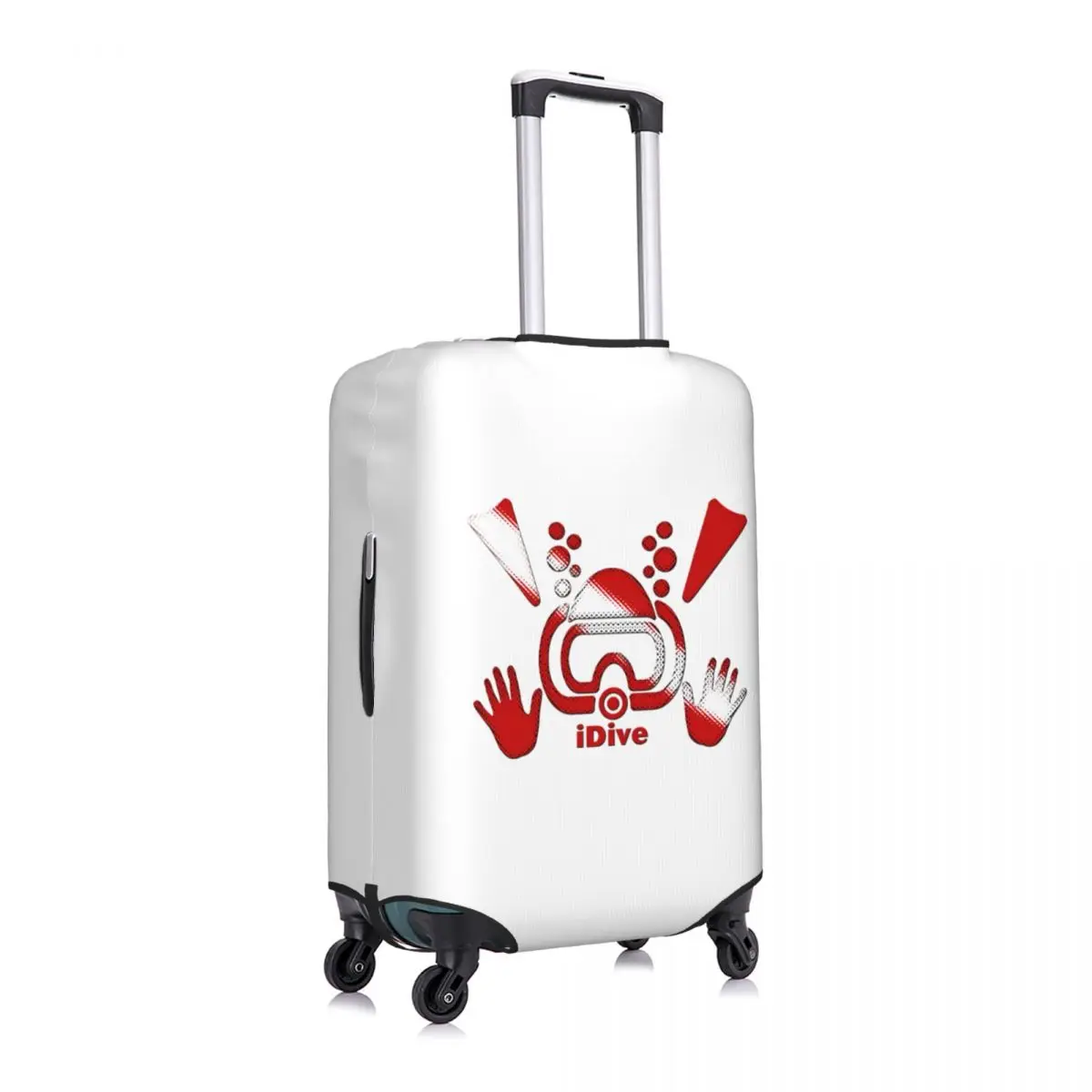 IDive Dive Flag Scuba Diving Luggage Cover Funny Diver Suitcase Protector Covers Suit For 18-32 inch