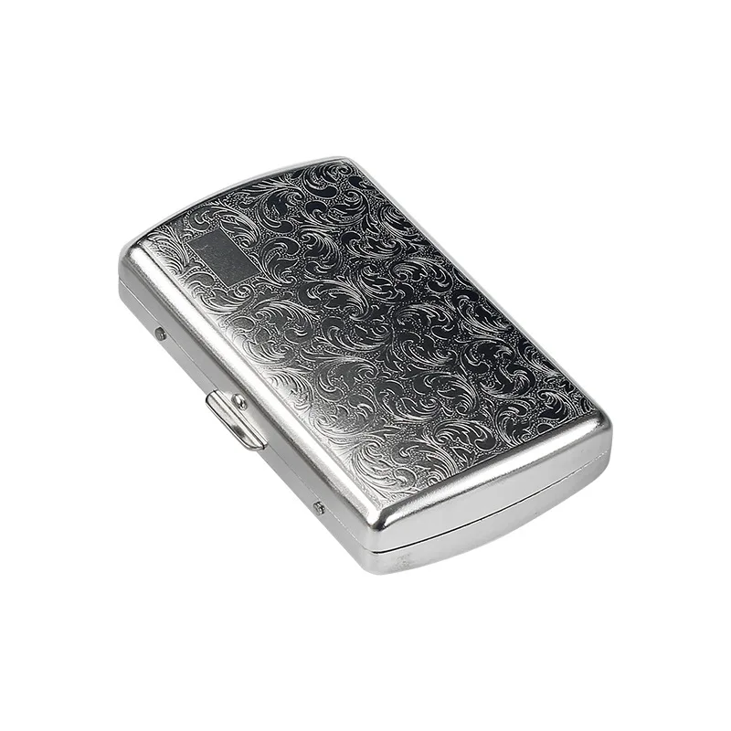Sleek Metal Cigarette Storage Case - Elegant, Durable, and Portable Anti-Pressure Outdoor Smoking Box