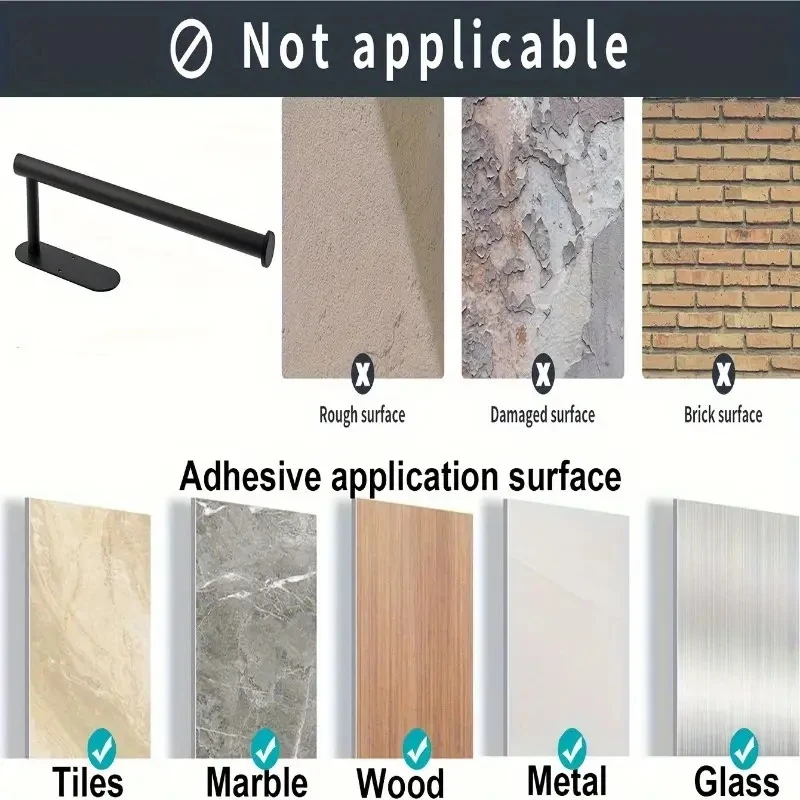 Paper Towel Holder for Kitchen Cabinet Bathroom Tissue Towel Plastic Wrap Roll Paper Storage