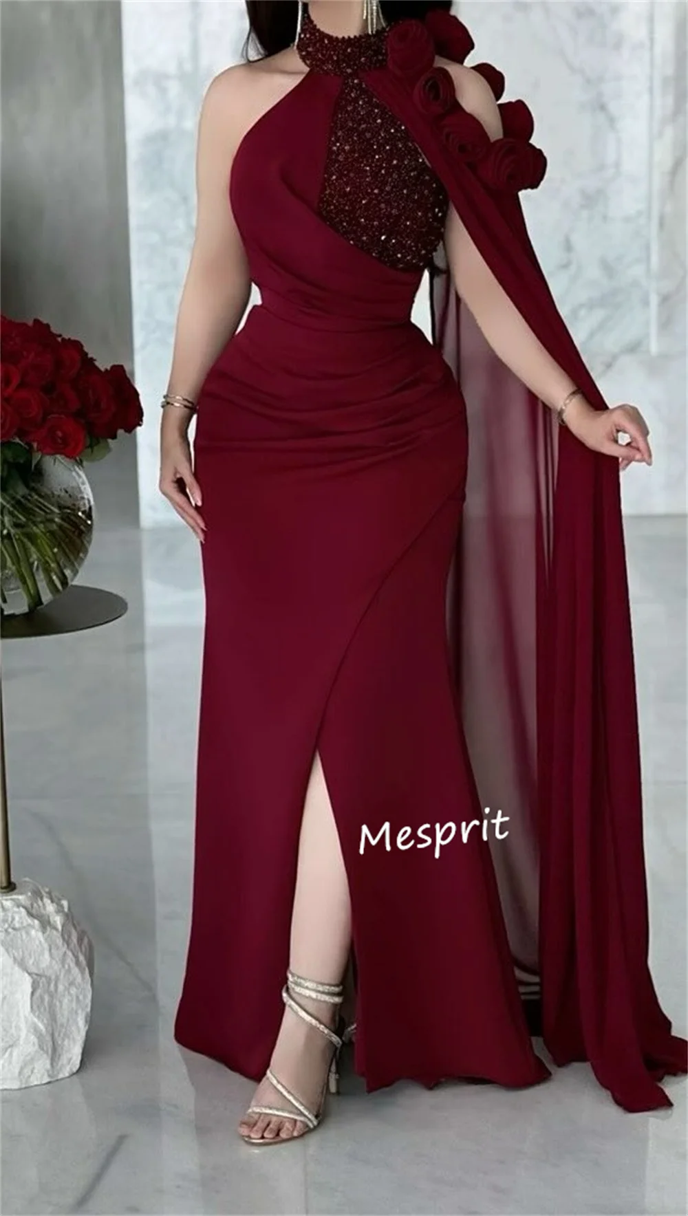 تخصيص الرسمي جيرسي الطية البراقة زهرة حورية البحر...