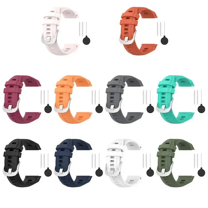 Garmin Instinct 2s 스마트 워치 교체용 실리콘 스트랩, 통기성 스포츠 손목 밴드, Instinct 2S Correa