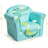Children's Sofa Armrest Chair with Pattern, Toddler Furniture w/Sturdy Wood Construction, Preschool 3