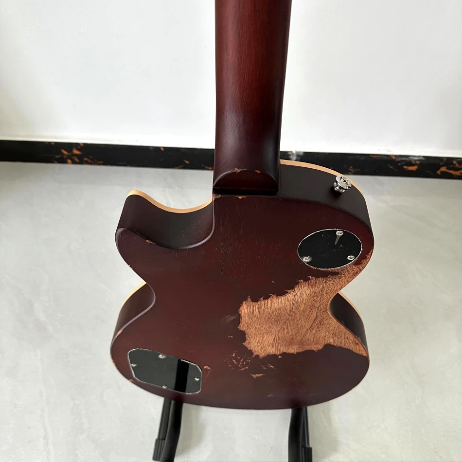 LP Electric Guitar Relic Chrome Hardware
