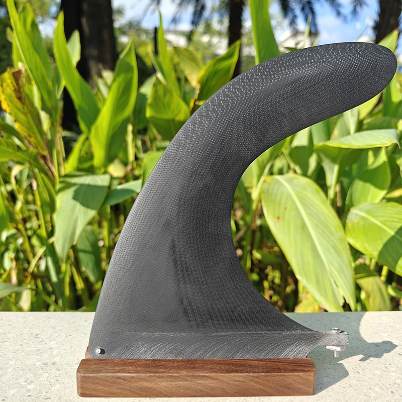 Popular Surf Single Fins High quality white color 9.5inch fiberglass fin center Longboard Fin