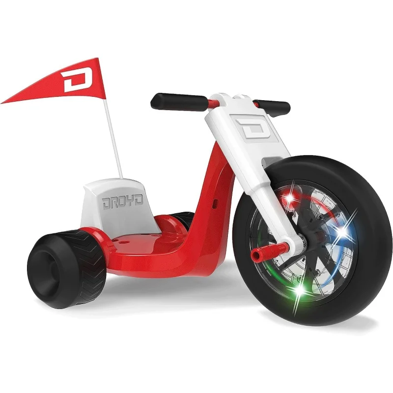 

Romper Electric Tricycle - Kids Motorized Vehicles with Parental Speed Control, Adjustable Seat & Multi-Color LED Lights - M