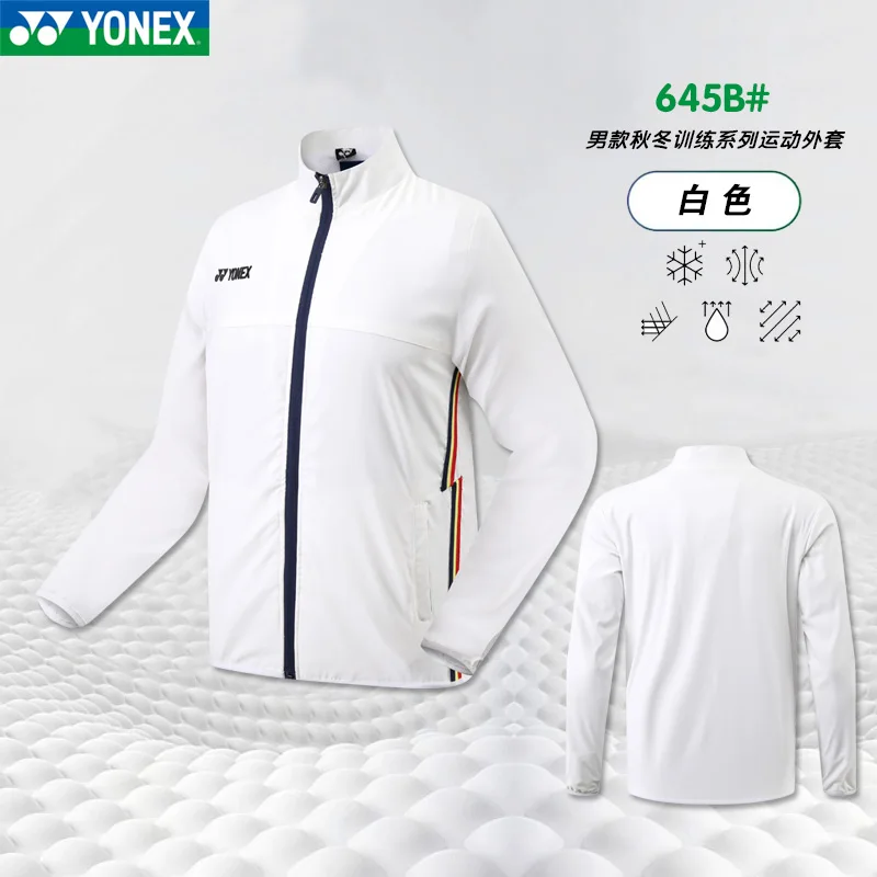 YONEX 2024 New Badminton Jersey Sports Quick-drying Windproof Long-sleeved Coat,The Same for Men and Women 2