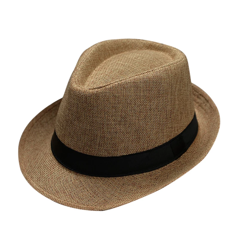 Summer Fedora Hat for Men Fashionable Elegant Vintage Black Women White Red Brim Panama Top Jazz Beach Unisex Classic fedora hat fashion hat