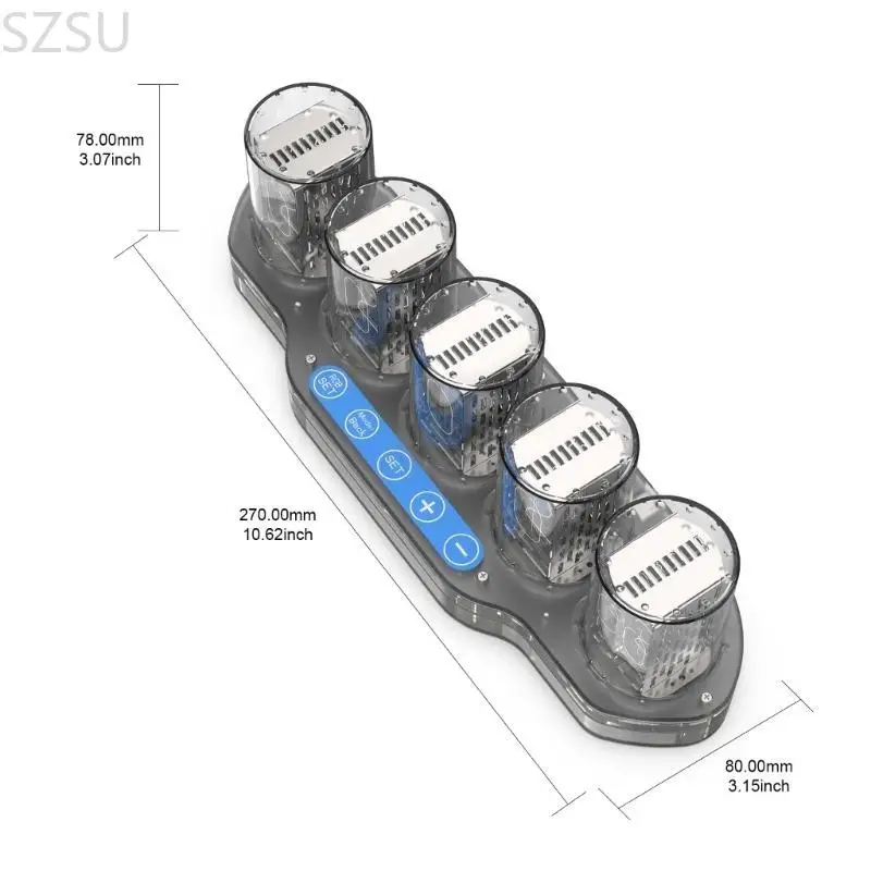 SZSU 현대 아크릴 탁상 시계 의사 발광 LED 조명데스크탑 장식