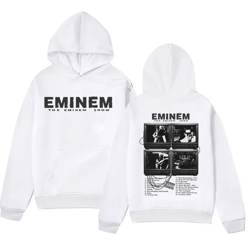 Sudadera con capucha para hombre y mujer, ropa de calle de gran tamaño con estampado de rapero Eminem, Álbum de MúsicaFour seaso 3