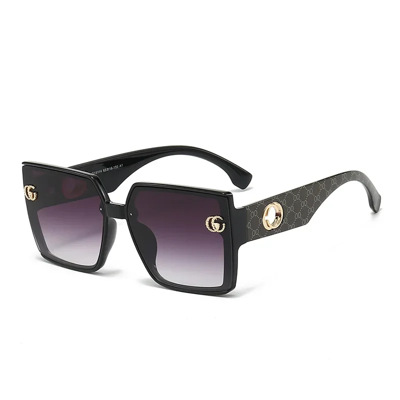 

2024 Vintage Luxury Square Sunglasses Women Fashion Letters Sun Glasses Classic Retro Shades Outdoor Travel Male Eyewear UV400