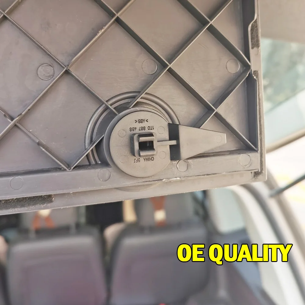 VW Tiguan 5N MK1 Touran 2003 - 2015 용 자동차 클립 뒷문 부츠 경고 삼각형 커버 컴 파트먼트 브래킷 회전 손잡이 장착 잠금 장치