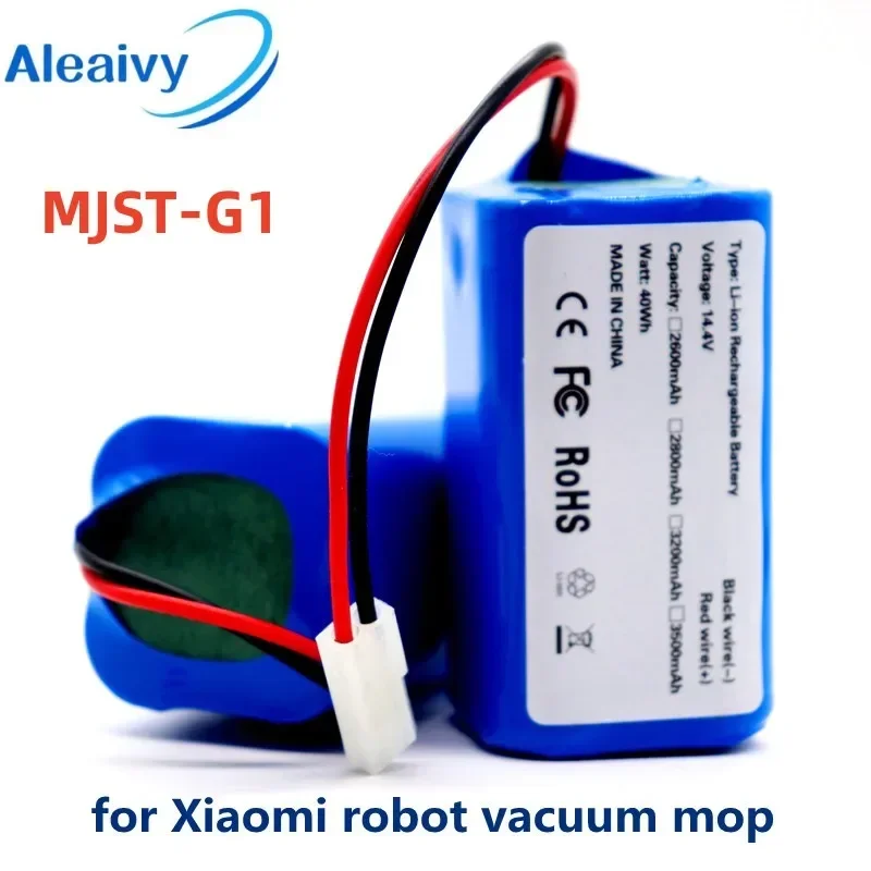 Batteria Ricaricabile 14.8V 2600Mah 18650 Per Xiaomi Mi Robot Vacuum-Mop Essential (Mjstg1) Robot Vacuum 14.4V Xiaomi G1 Batteria