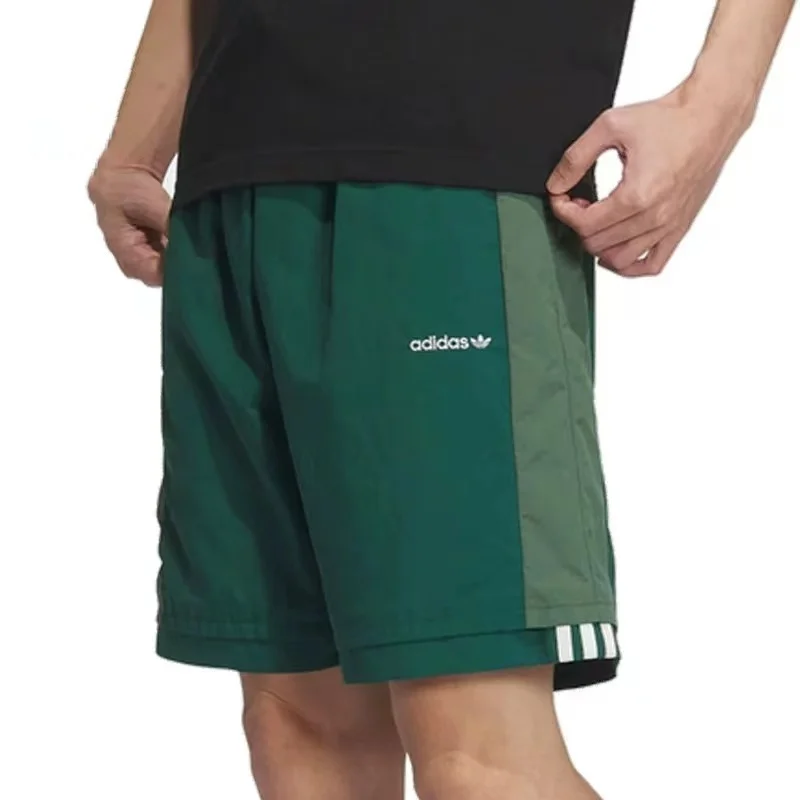 Adidas Pants Men Montage Highly Elastic Embroidered Label Cool Stripes Drawstring Design Sports Pants Green