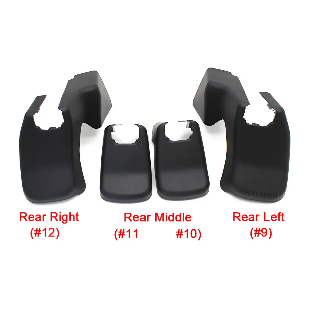 

4Pcs/Set for 7-Seat Model Rear Seat Bracket Trim Cover Rear Seat Slide Screw Cover for Toyota land Cruiser Prado 150 2010-2020