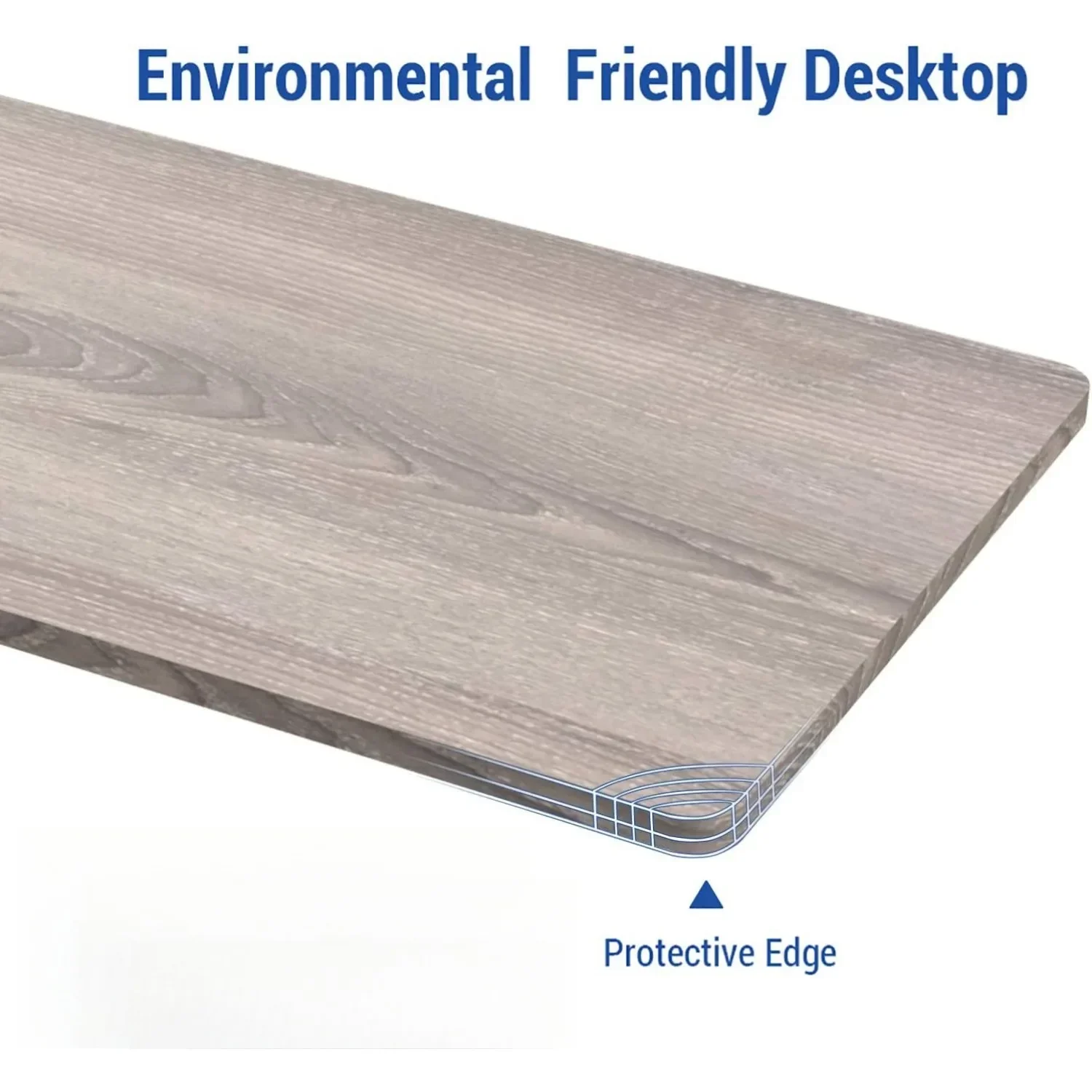 One-Piece Standing Desk 60 x 24 Inches Height Adjustable Electric Desk 3