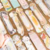 30pcs/box Kawaii pet box bookmark set cute hand drawn pattern hand account reading writing mark learning focus 4