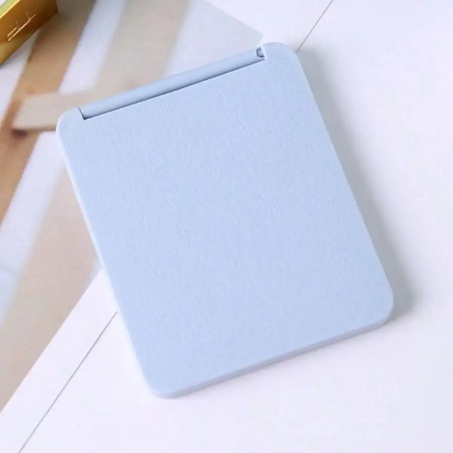 Portable Double-Sided Square Makeup Mirror Travel Portable Small Mirror Can Stand Student Dormitory Desktop Makeup Mirror