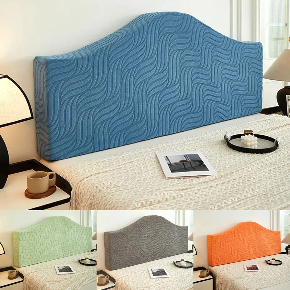 

Flexible Bedhead Cover Full-inclusive Cover Solid Color Bedside Backrest Protection Headboard Dust Cover Bedroom Decoration Soft