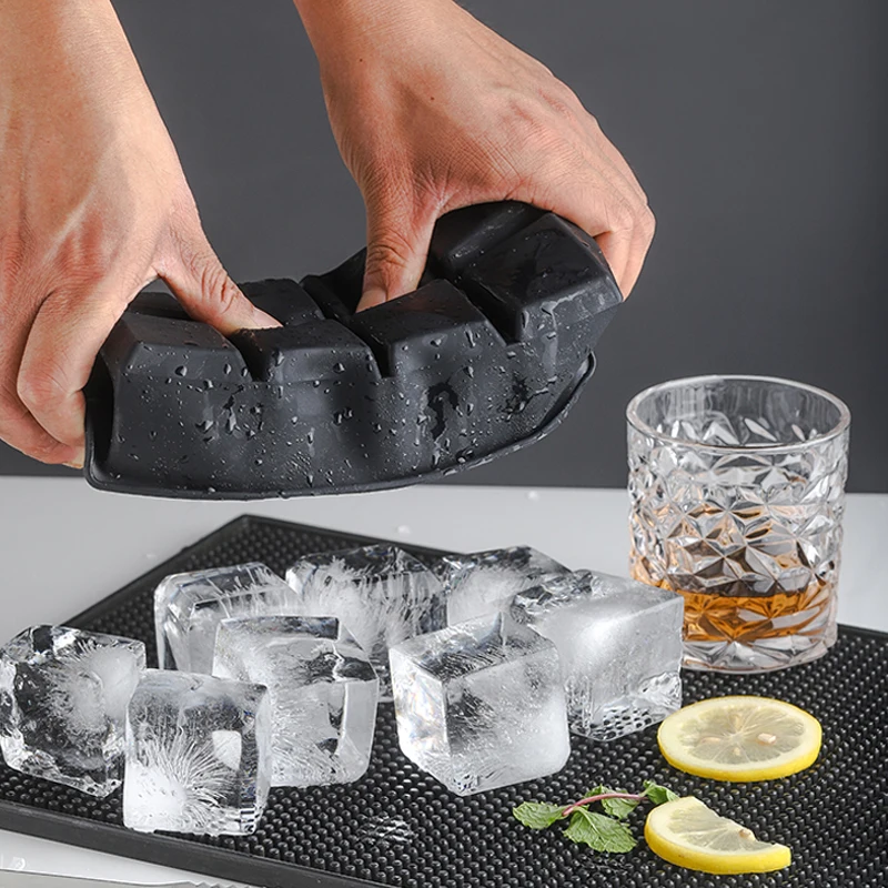 15 Square Ice Cube Molds With Silicone Easy Release Ice Cream Homemade Summer Beverage Cooling Kitchen And Bar Tools