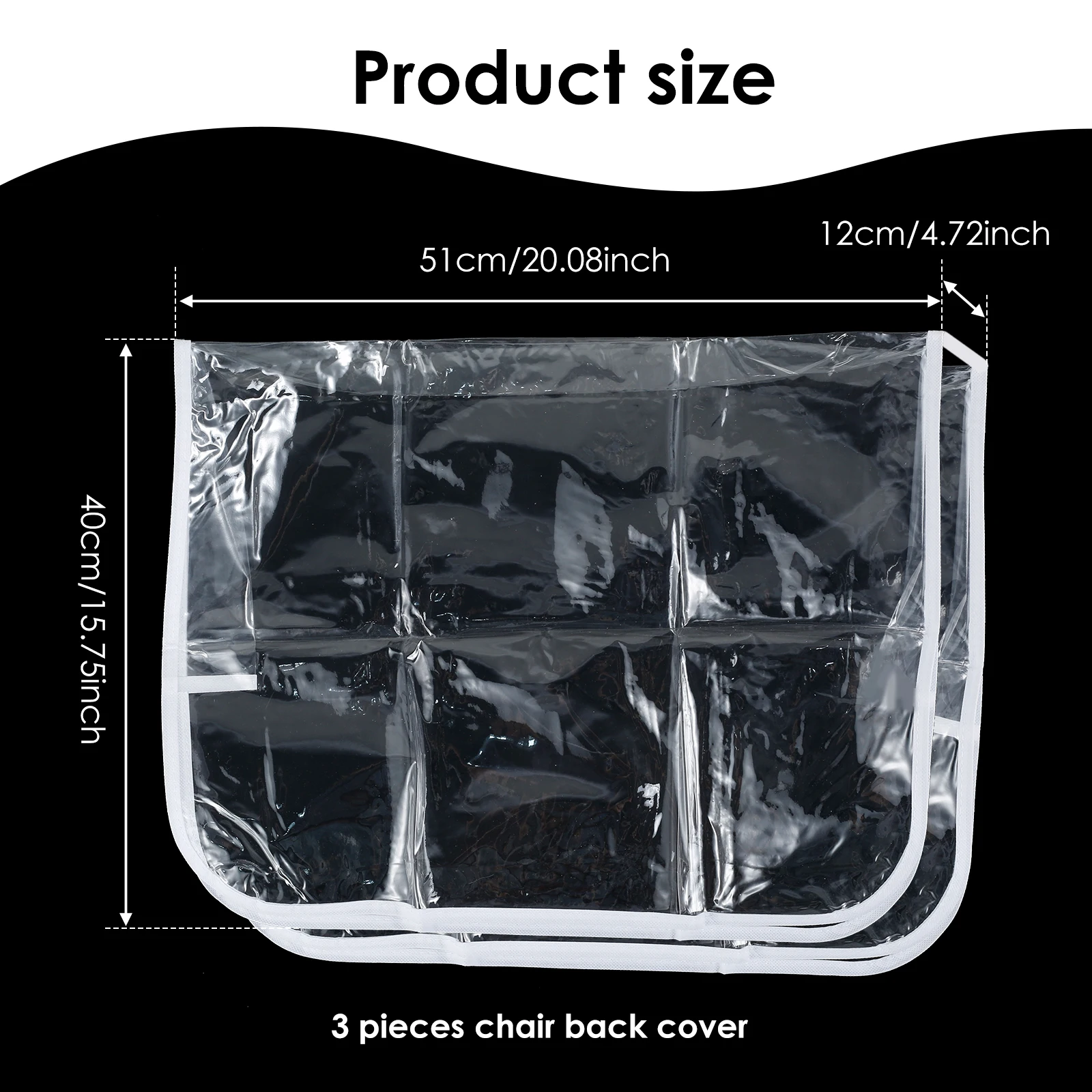 Clear Plastic Salon Chair Back Covers Waterproof Protectors