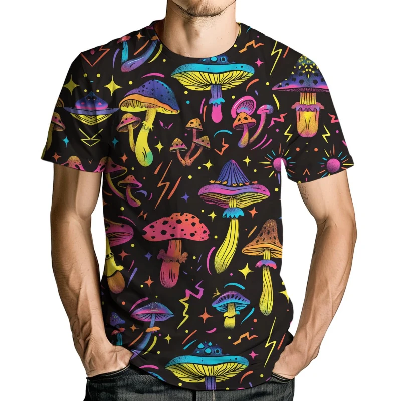 Mens Streetwear Short Sleeve T Shirt O-Neck Oversized Tee