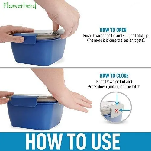 52oz Bento Lunch Box Salad Container for Lunch BPA Free Leak Proof Salad Dressing Container with Smart Lock Reusable Spork 5 52oz Bento Lunch Box Salad Container for Lunch BPA Free Leak Proof Salad Dressing Container with Smart Lock Reusable Spork 5